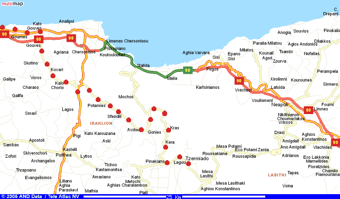 Hoch in die Lassithi-Ebene