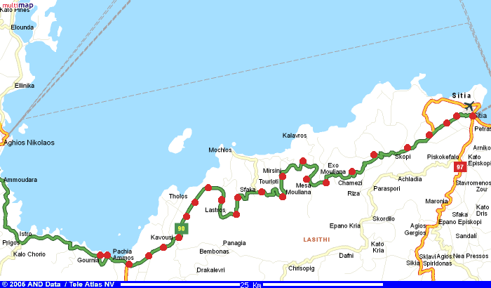 Durch die Berge nach Sitia